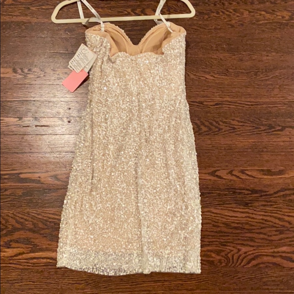 Nwt Scala Strapless Sequin Dress - image 5
